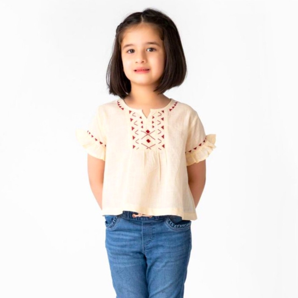 NWT Fabindia Embroidered Top